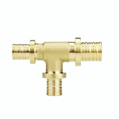 Тройник сшитый полиэтилен 20 х16 х16 Slide-fit латун. 0 Varmega (10)